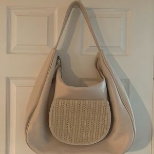 Anthropologie Urban Originals Large Hobo Bag Purse Cream